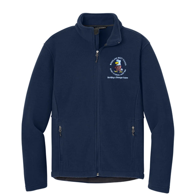 Woodland West 1st-5th Grade Navy Fleece Jacket - Logo Express Uniforms - School Uniforms
