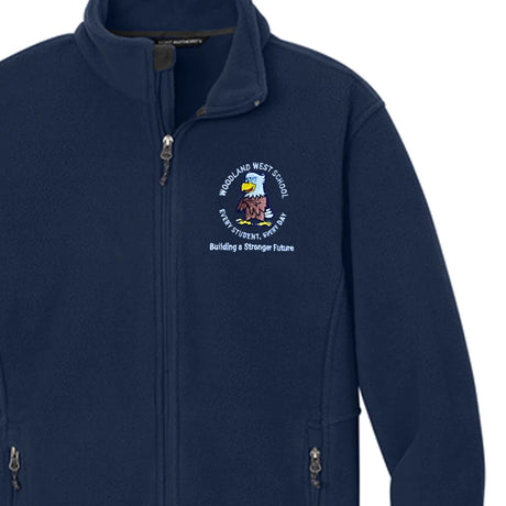 Woodland West 1st-5th Grade Navy Fleece Jacket - Logo Express Uniforms - School Uniforms