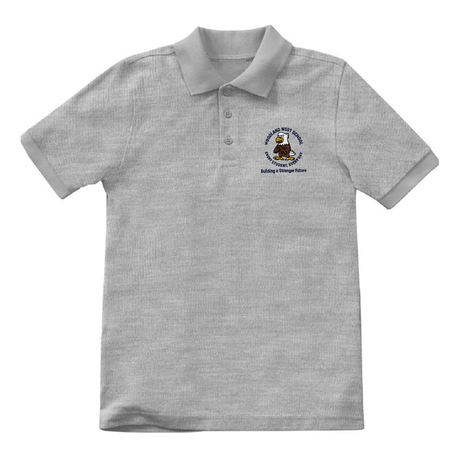Woodland West 6th–8th Sports Grey Polo - Logo Express Uniforms - School Uniforms
