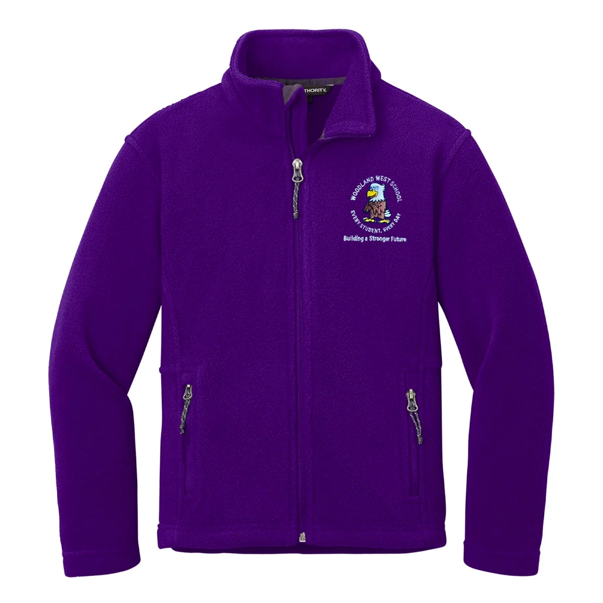 Woodland West PreK-Kindergarten Purple Fleece Jacket - Logo Express Uniforms - School Uniforms