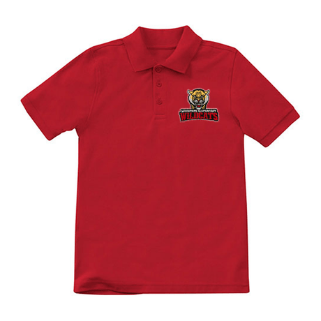Woodmere 6th - 8th Red Polo - Logo Express Uniforms - School Uniforms