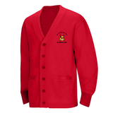Woodmere Red Cardigan V - Neck - Logo Express Uniforms - School Uniforms