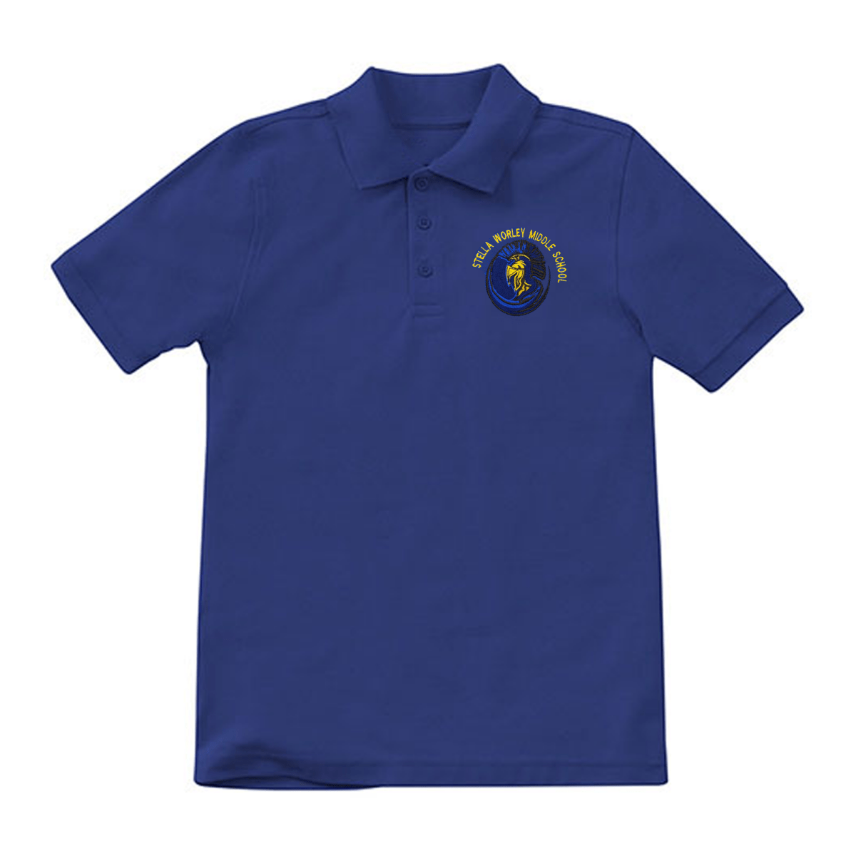 Worley 7th Grade Royal Blue Polo - Logo Express Uniforms - School Uniforms