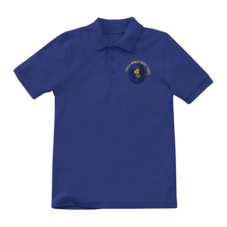 Worley 7th Grade Royal Blue Polo - Logo Express Uniforms - School Uniforms
