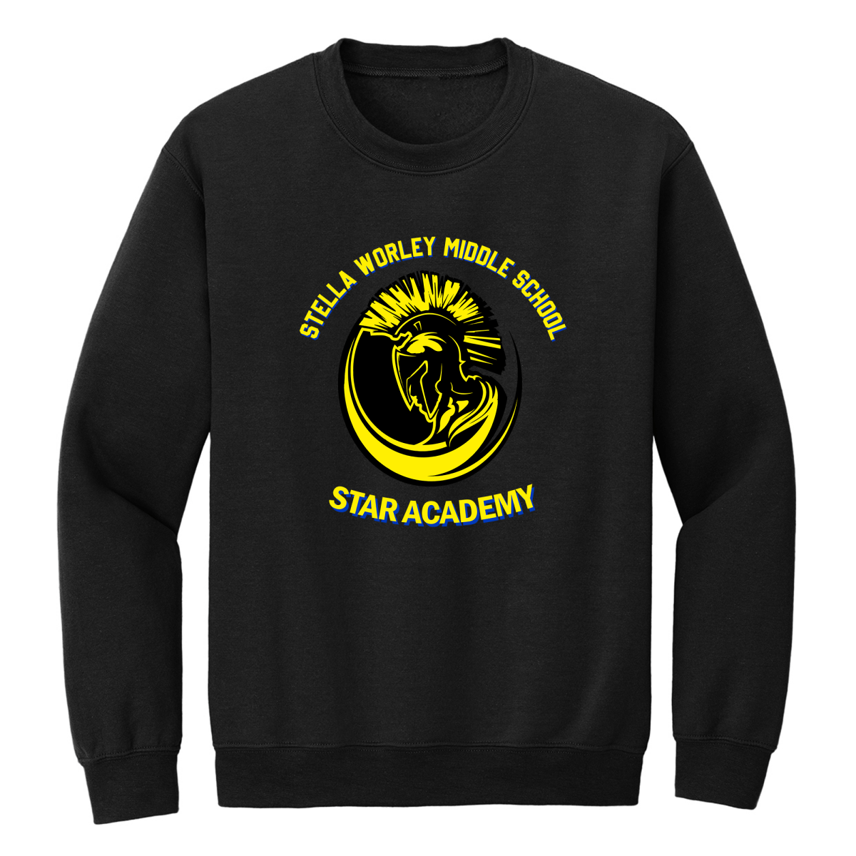 Worley Star Academy Black Sweatshirt - Logo Express Uniforms