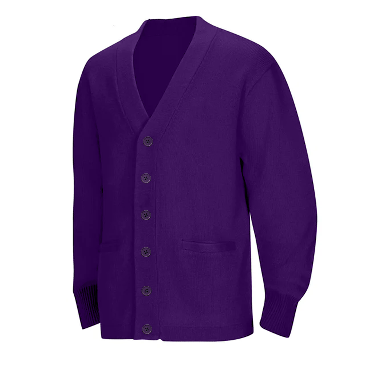 Isaac Joseph at Stella Worley Pre-K–Kindergarten Purple Cardigan